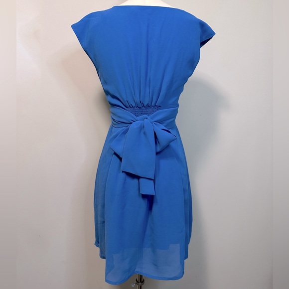 Pins and Needles Blue Short Sleeve Midi Dress Size S - Picture 2 of 2